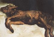 Vincent Van Gogh New-Born Calf Lying on Straw (nn04) oil